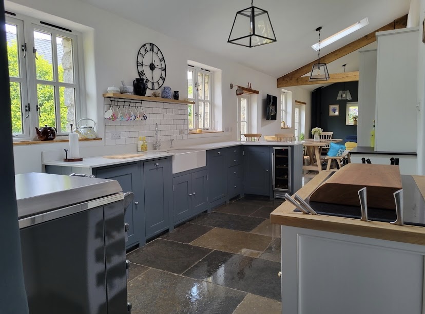 Spotless country kitchen after a domestic deep clean