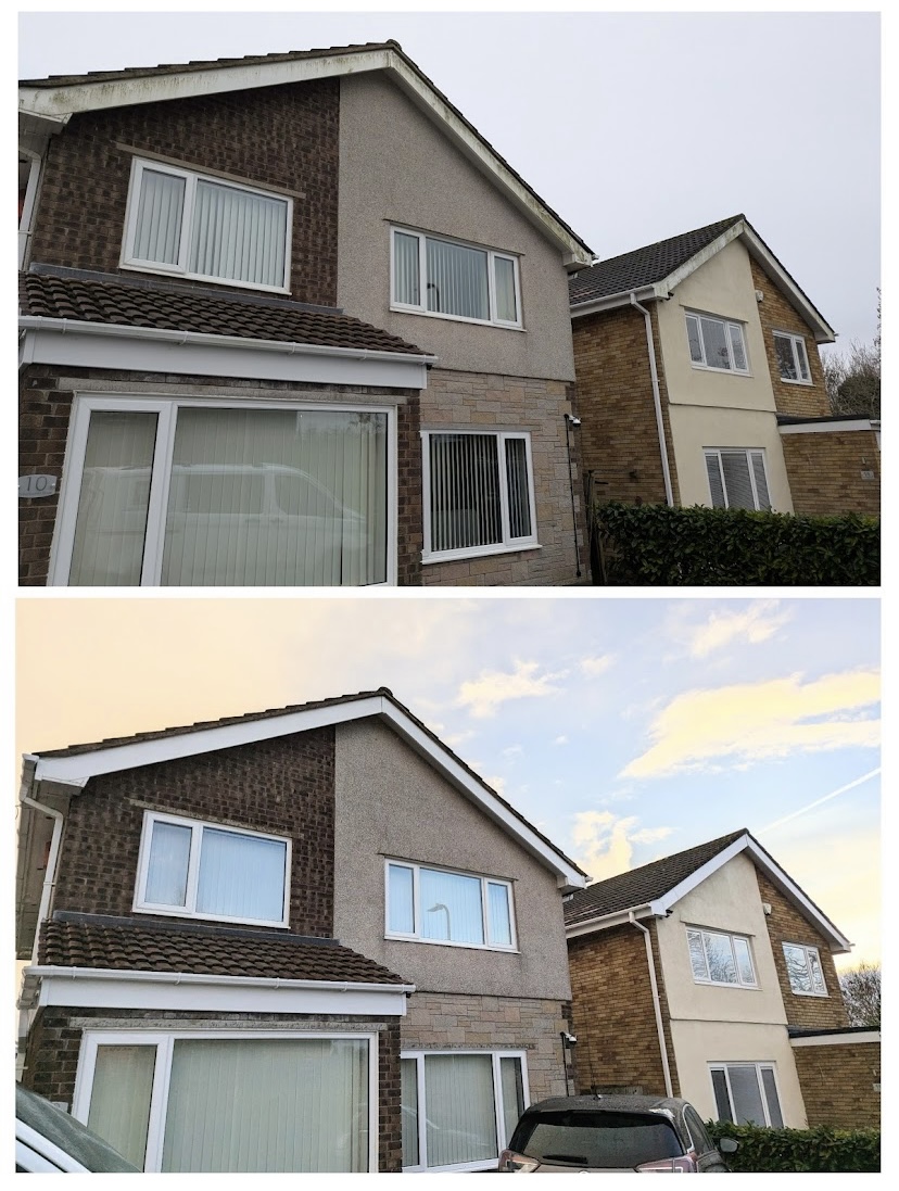 Before and after: full house exterior refreshed